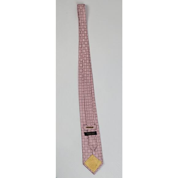 Donald Trump President Signature Collection Pink Geometric Square Tie 100%‎ Silk - Picture 7 of 8